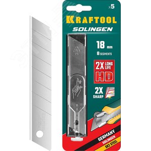 Изображение товара Сегментированные лезвия 18 мм 5 шт. (упак)