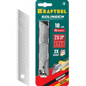 Сегментированные лезвия 18 мм 5 шт. - фото 1