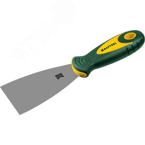 Шпательная лопатка с 2-компонент ручк, профилиров нержав полотно, 65мм - фото 1