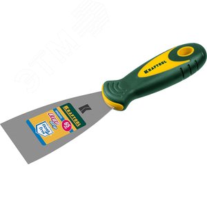 Шпательная лопатка с 2-компонент ручк, профилиров нержав полотно, 65мм - фото 2