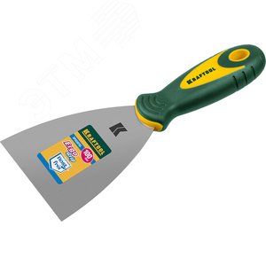 Шпательная лопатка с 2-компонент ручк, профилиров нержав полотно, 100мм - фото 2