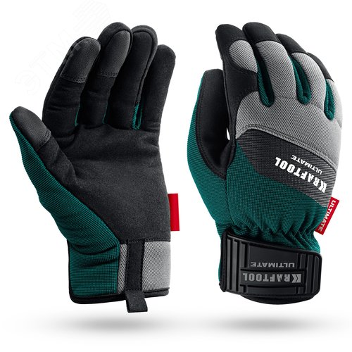 Перчатки профессиональные комбинированные, работа с сенсорными экранами, ULTIMATE, р.XL, 10 - фото 1