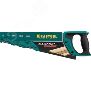 Ножовка (пила) ''Alligator TOOLBOX 13'' 350 мм, 13 TPI, специальный зуб, компактная, точный рез всех видов материалов - фото 2