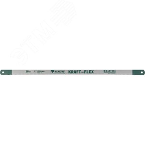 Изображение товара Биметаллическое гибкое полотно по металлу 18 TPI, быстрый рез, 300 мм, волнообразная разводка, 10 шт, Alligator-18 (упак)