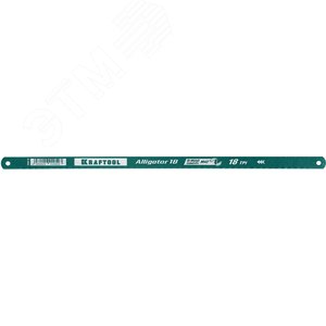 Изображение товара Биметаллическое гибкое полотно по металлу 18 TPI, быстрый рез, 300 мм, волнообразная разводка, 1 шт, Alligator-18 (шт)