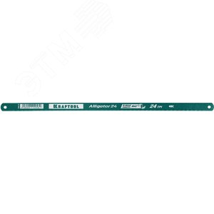 Изображение товара Биметаллическое гибкое полотно по металлу 24 TPI, быстрый рез, 300 мм, волнообразная разводка, 1 шт, Alligator-24 (шт)