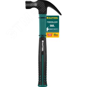 Столярный молоток-гвоздодёр Fiberglass 560 г - фото 2