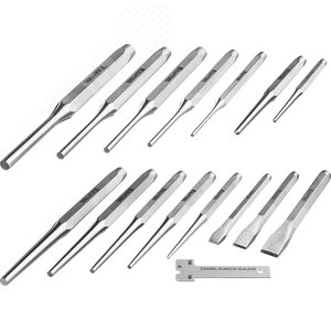 Изображение товара Набор зубил и кернеров GRAND-15 15 предметов (набор)