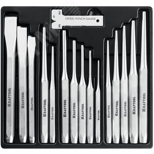 Набор зубил и кернеров GRAND-15 15 предметов - фото 2