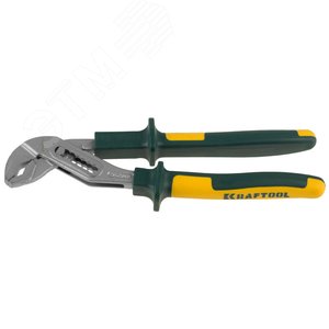 Изображение товара Клещи ''KRAFT-MAX'', переставные, Cr-Mo, маслобензост двухкомп рукоятки, шарнирное соединение с повыш износост, 250мм, (шт)