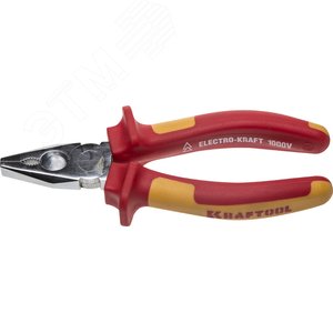 Изображение товара Плоскогубцы ''ELECTRO-KRAFT'', Cr-Mo сталь, двухкомпонентная маслобензостойкая рукоятка, хромированное покрытие, 160мм (шт)