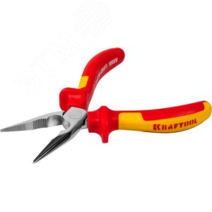Тонкогубцы ''ELECTRO-KRAFT'', Cr-Mo сталь, двухкомпонентная маслобензостойкая рукоятка, хромированное покрытие, 160мм - фото 3