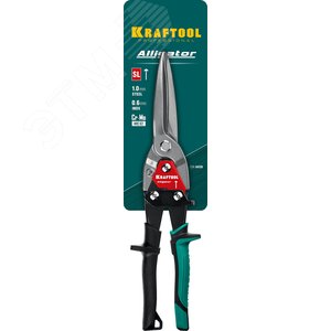 Прямые удлинённые ножницы по металлу Alligator 290 мм - фото 2