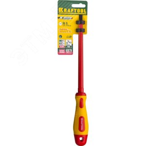 Отвертка , высоковольтная, Cr-Mo-V стержень, двухкомпонент. маслобензостойкая рукоятка, SL, 8,0х175мм - фото 2