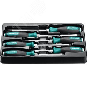 Набор ударных отверток 6 шт сквозной стержень Cr-Mo IMPACT - фото 3