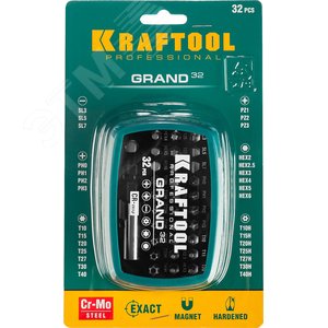 Набор бит GRAND-32, 32 предмета, Cr-Mo - фото 2