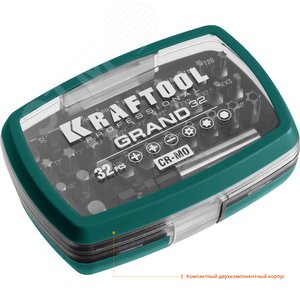 Набор бит GRAND-32, 32 предмета, Cr-Mo - фото 4