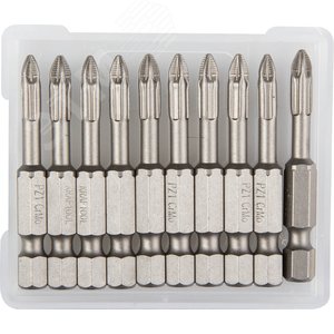 Изображение товара Торсионные кованые биты X-Drive PZ1 50 мм 10 шт (набор)