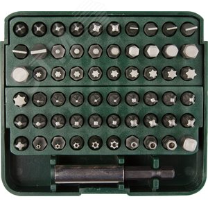 Изображение товара Набор бит ''GRAND-61'' с адаптером, , в пластиковом боксе, Cr-V, 61 предмет (шт)