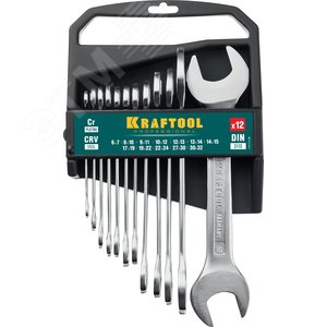 Изображение товара Набор рожковых гаечных ключей 12 шт, 6 - 32 мм (набор)