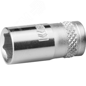 Изображение товара Торцовая головка ''INDUSTRIE QUALITAT'', Cr-V, FLANK, хромосатинированная, 1/4'', 8 мм (шт)