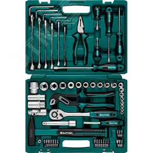 Изображение товара Набор инструмента универсальный EXTREM-66, 66 предм., (1/2''+1/4'') (шт)