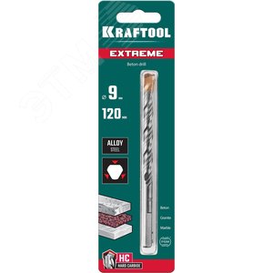 Сверло по бетону, 3-х гранный хвостовик EXTREME 9 х 120 - фото 2