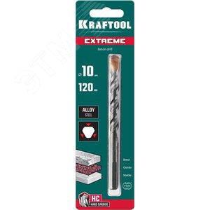 Сверло по бетону, 3-х гранный хвостовик EXTREME 10 х 120 - фото 2