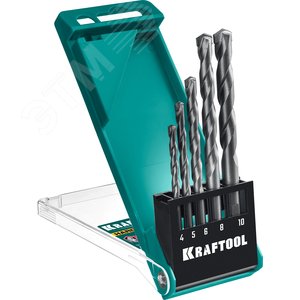 Набор сверл по по твёрдым материалам HARD 5 шт: 4-5-6-8-10 мм - фото 1