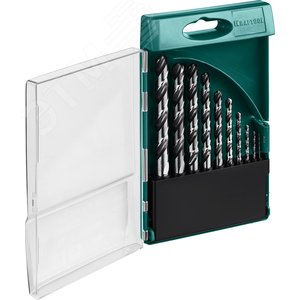 Набор сверл по металлу HSS-G 10шт(1-10мм), сталь М2(S6-5-2) - фото 1