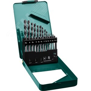 Набор сверл по металлу HSS-G 13шт(1.5-6.5мм), сталь М2(S6-5-2) - фото 1