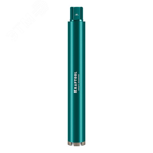 "Коронка алмазная по железобетону DIAMOND 62 мм, 450 мм, 1 1/4"", лазерная сварка сегментов" - фото 1