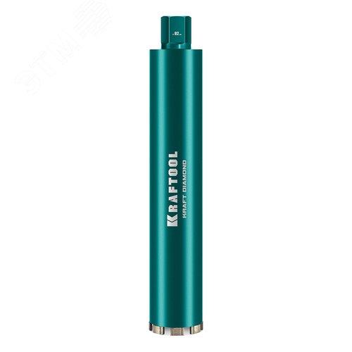 "Коронка алмазная по железобетону DIAMOND 82 мм, 450 мм, 1 1/4"", лазерная сварка сегментов" - фото 1