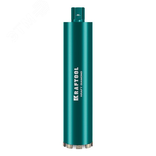 Изображение товара "Коронка алмазная по железобетону DIAMOND 102 мм, 450 мм, 1 1/4"", лазерная сварка сегментов" (шт)