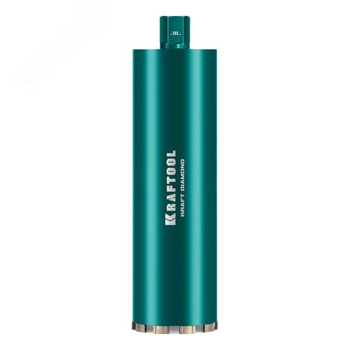 "Коронка алмазная по железобетону DIAMOND 132 мм, 450 мм, 1 1/4"", лазерная сварка сегментов" - фото 1