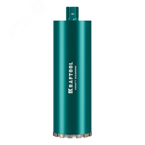 "Коронка алмазная по железобетону DIAMOND 152 мм, 450 мм, 1 1/4"", лазерная сварка сегментов" - фото 1