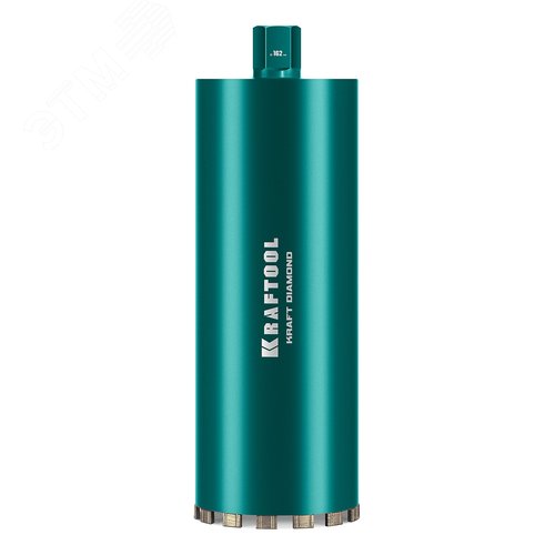 "Коронка алмазная по железобетону DIAMOND 162 мм, 450 мм, 1 1/4"", лазерная сварка сегментов" - фото 1