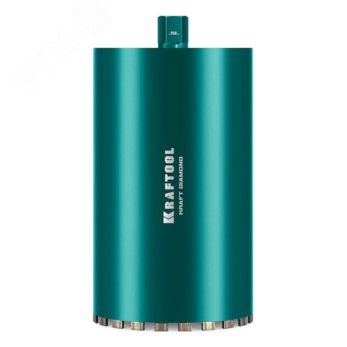 "Коронка алмазная по железобетону DIAMOND 250 мм, 450 мм, 1 1/4"", лазерная сварка сегментов" - фото 1