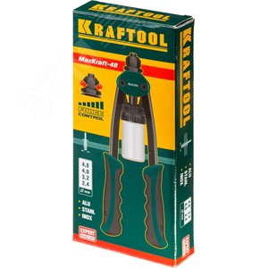 Компактный двуручный заклепочник 290 мм, 2.4 - 4.8 мм, MaxKraft-48 - фото 2
