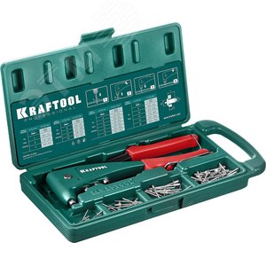 Литой заклепочник в кейсе, удержание заклепки, 2.4 - 4.8 мм, X-5F - фото 3