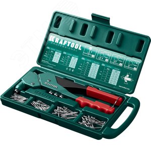 Изображение товара Литой поворотный заклепочник 360° в кейсе, 2.4 - 4.8 мм, RX-7 (набор)