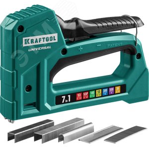 Универсальный лёгкий степлер 7-в-1: 53(6-14мм)/140(8-14 мм)/13/ 53F/36/500, Universal - фото 1