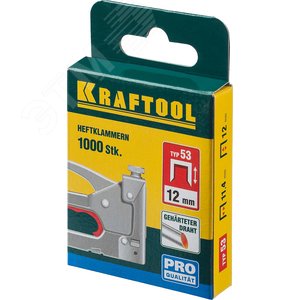 Скобы для степлера узкие тип 53 12 мм 1000 шт - фото 2