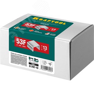 Скобы для степлера плоские 13 мм тип 53F 5000 шт - фото 2