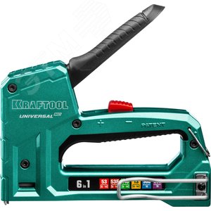 Степлер алюминиевый, универсальный, Universal-HD, 6-в-1: 53 A/10/JT21, 23GA 6 - 14 мм/140 G/11/57, 20GA 8 - 14 мм/13/53F/300/500 - фото 3