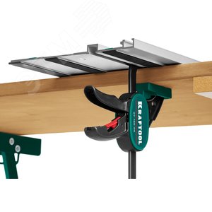 Пистолетная быстрозажимная струбцина для направляющих шин GT-160/60 мм, универсальная - фото 2