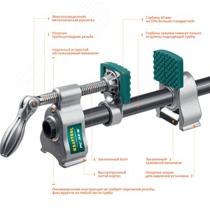 Трубная струбцина PC-34-6 3/4'' - фото 3