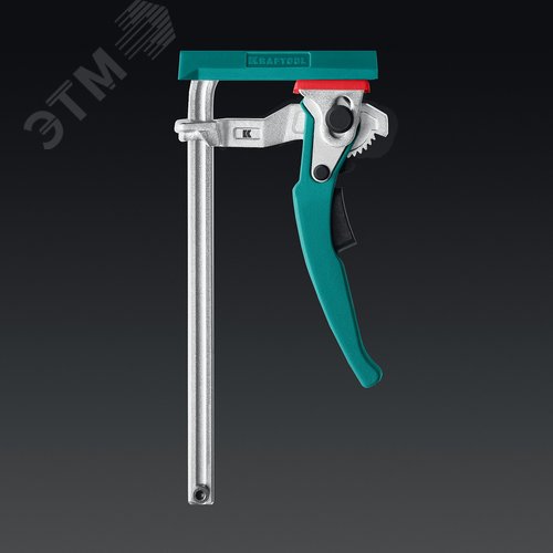 Струбцина универсальная, цельнокованая, рычажная, быстрозажимная, в T-track, KRAFTFLEX, KLT-160, 160/60 мм - фото 2