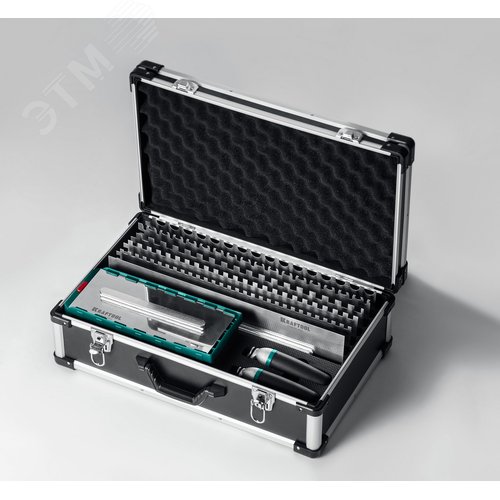 Набор нержавеющих гребенок со сменной 2к ручкой, в пластиковом кейсе, 280х115 мм, 6шт - 480х130 мм, 6шт - фото 3