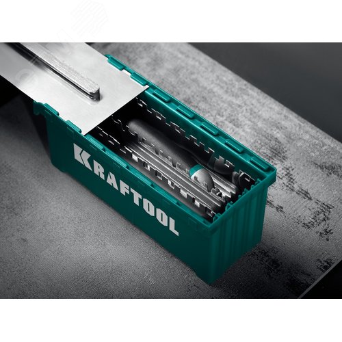 Набор нержавеющих гребенок со сменной 2к ручкой, в пластиковом кейсе, 280х115 мм, 6шт - 480х130 мм, 6шт - фото 5